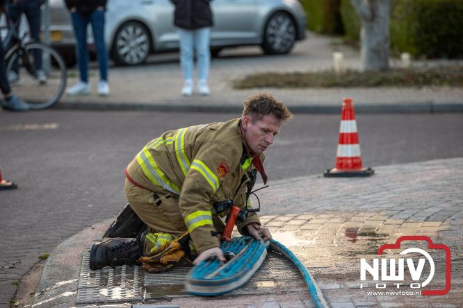Brand in slaapkamer van woning aan de Passestraat snel geblust, oorzaak van de brand is onbekent. - &copy; NWVFoto.nl